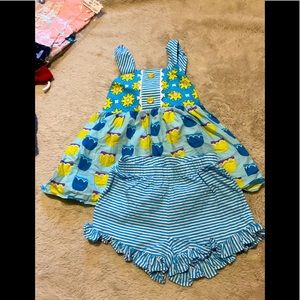 4T Ricrac and Ruffles set